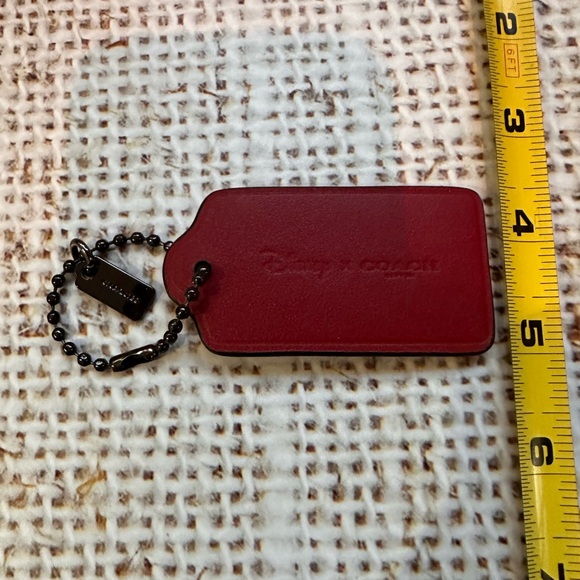 Coach Disney Mickey leather hangtag bag charm - Picture 5 of 5